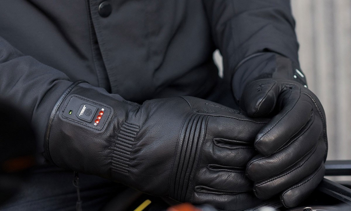 Guanti da moto invernali, guanti moto in pelle da uomo