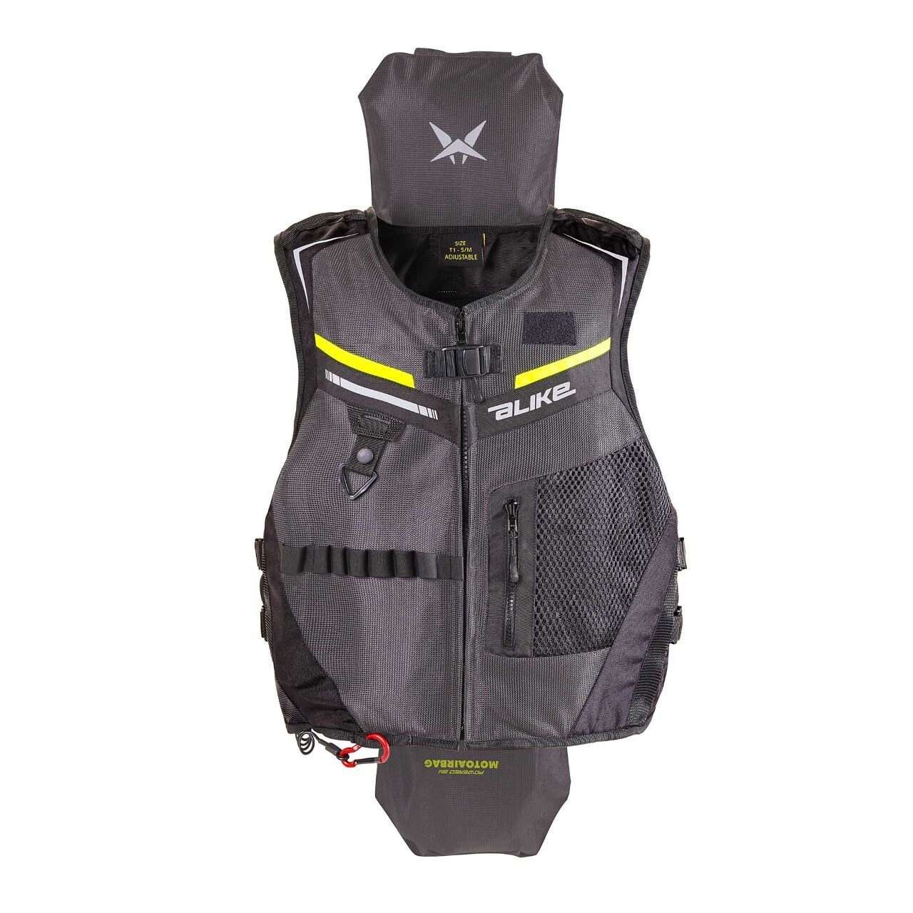 Zaino MOTO airbag Oj Airbag Flat Nero Giallo fluo - ALFAMOTO