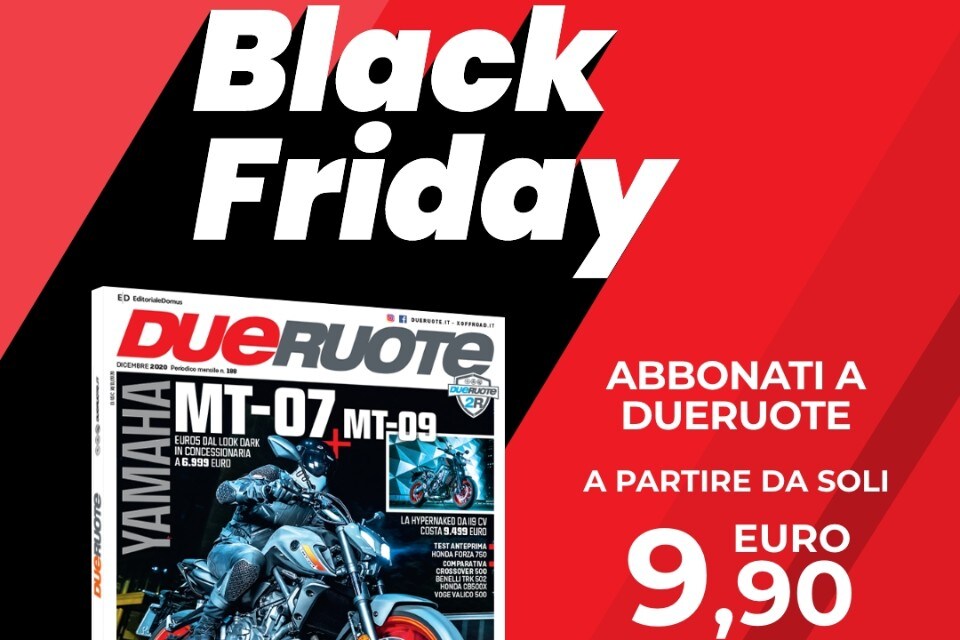 Anche per Dueruote arriva il black friday