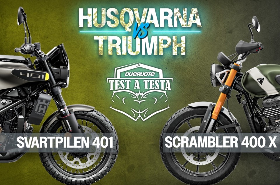 Test A Testa 6 Husqvarna Svartpilen 401 VS Triumph Scrambler 400 X ...